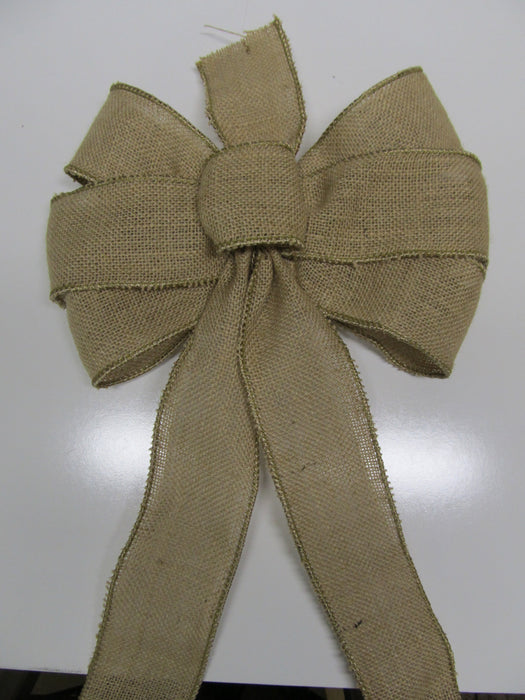 Natural Burlap Bow - Bow