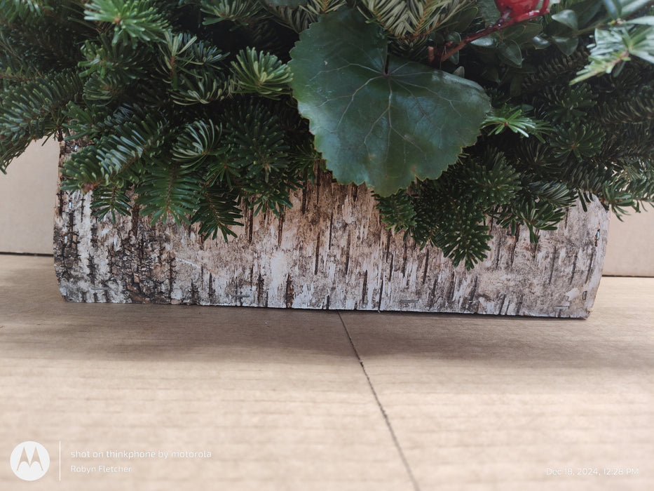 White Birch Entry Table Arrangement