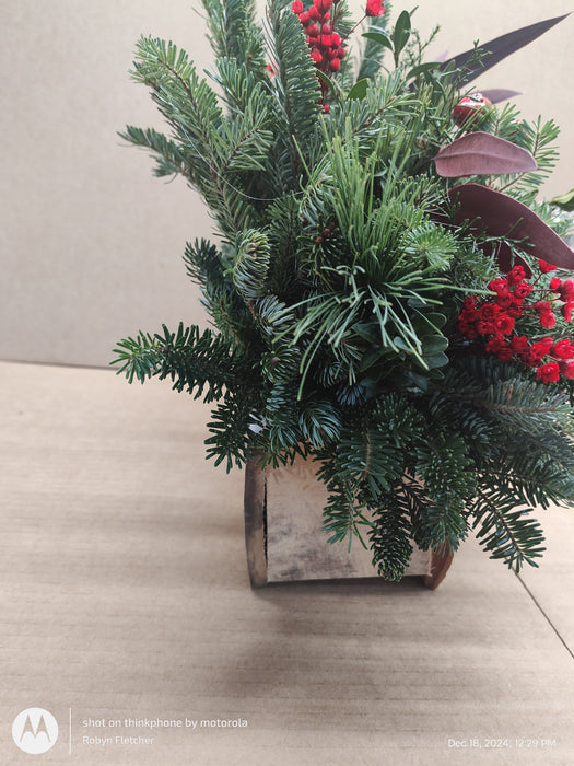 White Birch Entry Table Arrangement