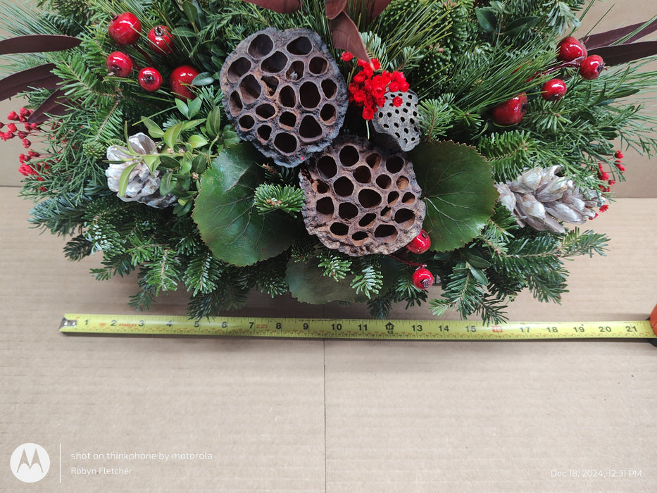 White Birch Entry Table Arrangement