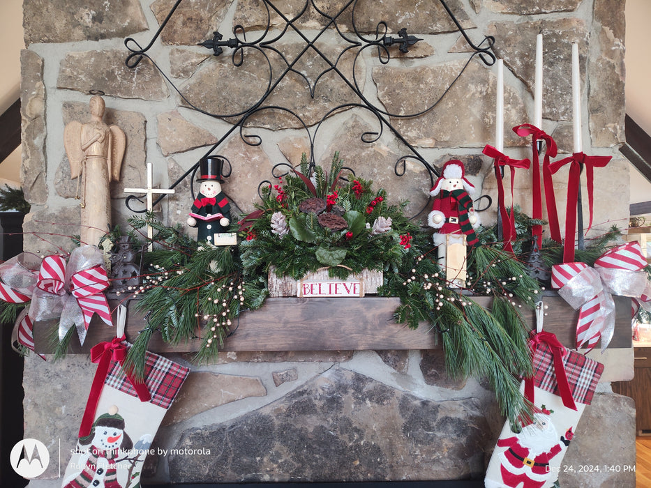 White Birch Entry Table Arrangement