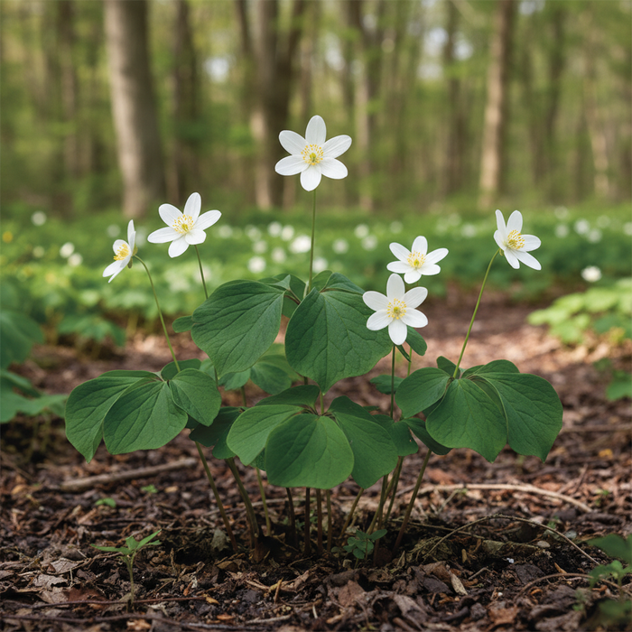 Jeffersonia diphylla - Twinleaf PHOTO