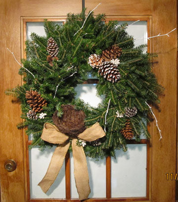 Blue Ridge Bird’s Nest Wreath - Decorated Wreath