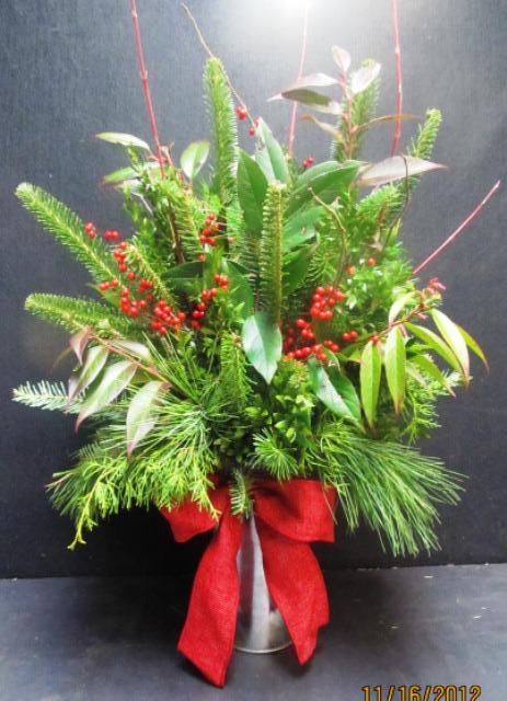 Christmas In A Can Arrangement