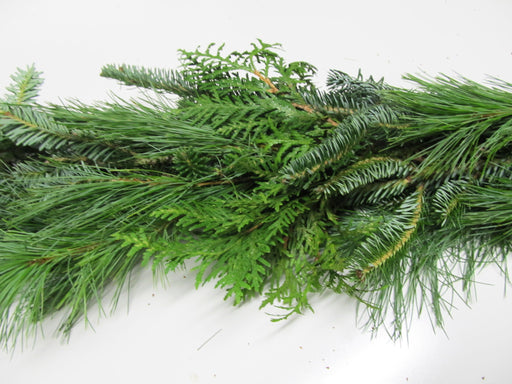 Fraser Fir White Pine & Cedar Garland - Per Foot - Regular /