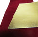 Large Burgundy Velvet With Gold Metallic Back Bow - Bow