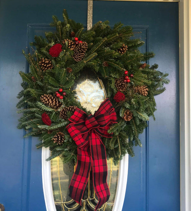 Maybelle’s Buffalo Plaid Wreath - Wreaths & Garlands