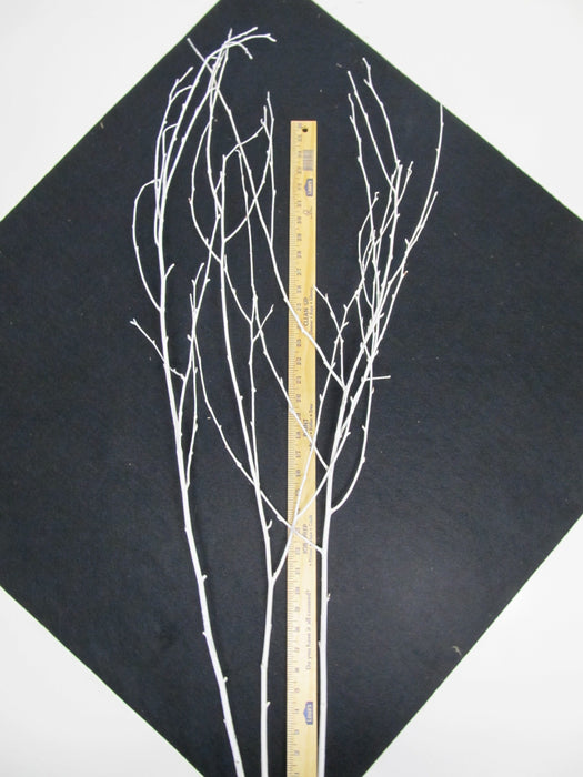 Painted White Birch Branches - Per Branch - Greenery