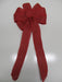 Red Burlap Bow - Bow