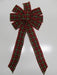 Scottish Red And Green Plaid Bow - Bow