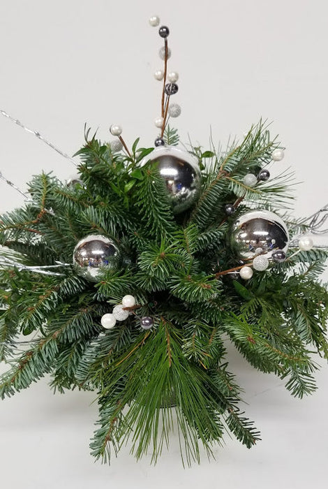 Silver Christmas Tree Arrangement - Arrangements