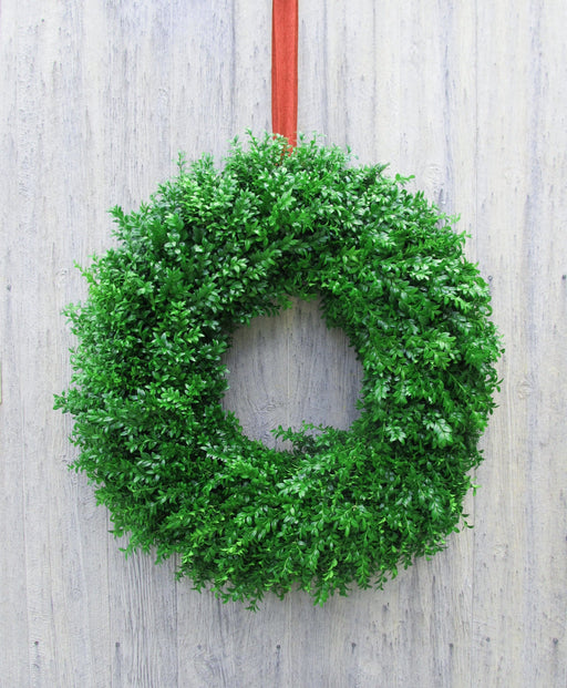 Single Face Boxwood Wreath - 12-14 / No Bow / No PC - 