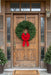 Single Face Fraser Fir Wreath - 22-24 / Lrg Red Velvet Bow /
